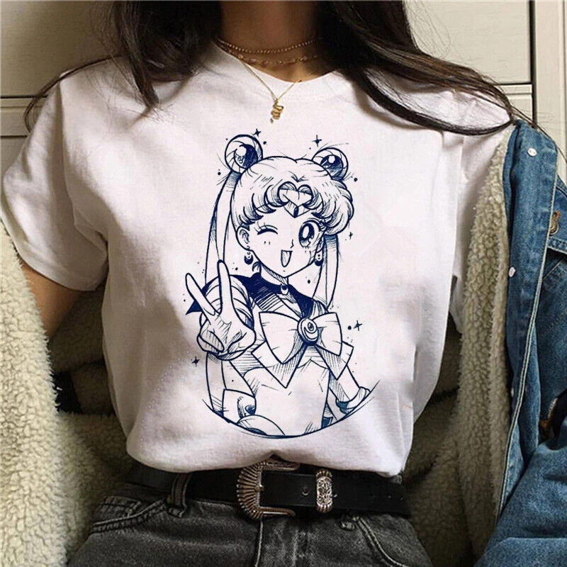 Women'S Shoes In The 90S - T Shirt 90s Anime Sailor Moon