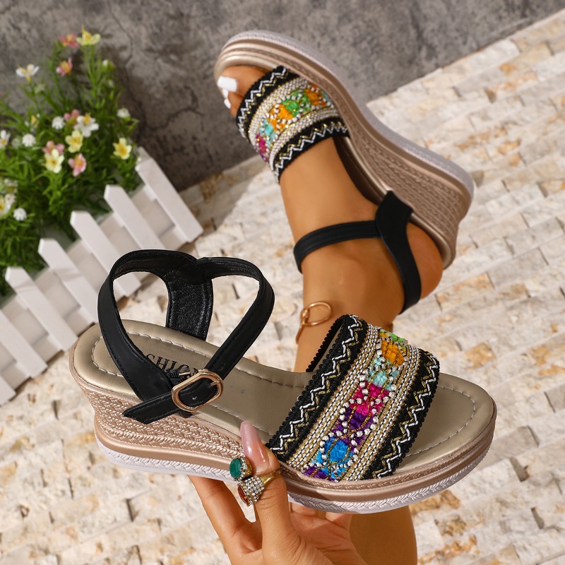 Summer Women High Heel Sandals - Wedge Heeled Sneaker ulasan dan harga