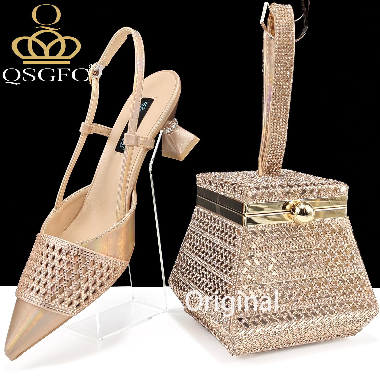Nigeria Fashion Rhinestone-enc - Women Shoes Ysl ulasan dan harga