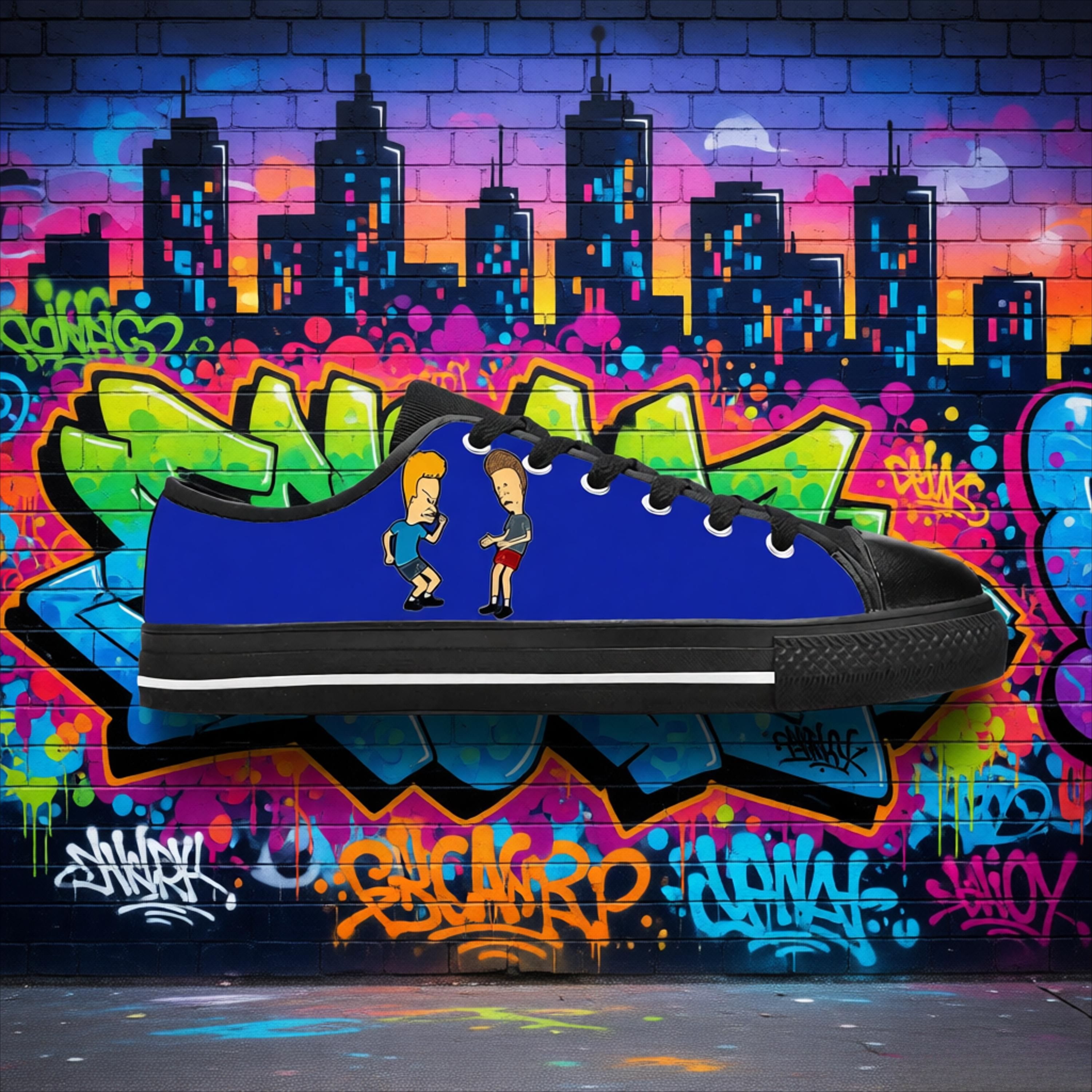 Beavis Cartoon Print Shoes Men - Women'S Shoes In The 90S ulasan dan harga