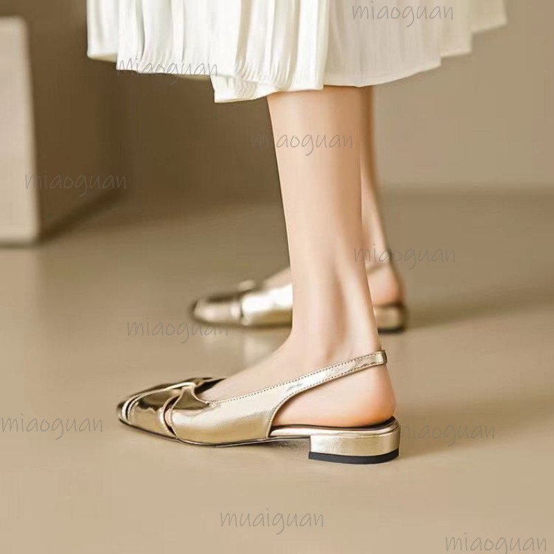 Cover Toe Low Heel Pumps Women - Slingback Pumps Women ulasan dan harga