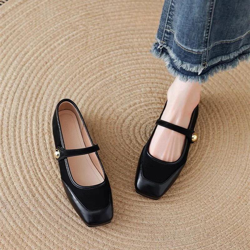 Low Heel Elegant Splicing Wome - Women Shoes Quick Delivery ulasan dan harga