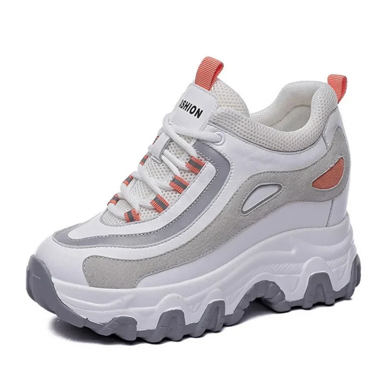 9CM Genuine Leather Platform W - Wedge Heeled Sneaker ulasan dan harga