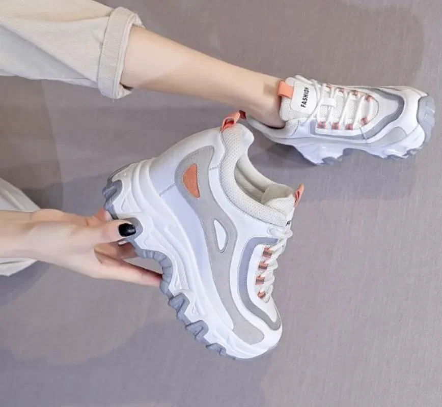9CM Genuine Leather Platform W - Wedge Heeled Sneaker ulasan dan harga