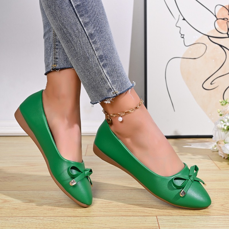 Bow Shallow Mouth Soft Sole Co - Slingback Pumps Women ulasan dan harga