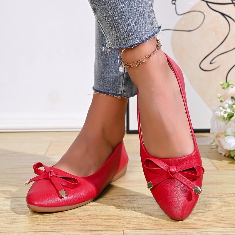 Bow Shallow Mouth Soft Sole Co - Slingback Pumps Women ulasan dan harga