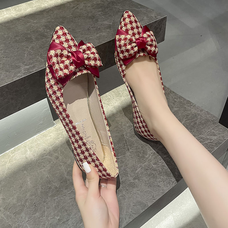 Pointed Toe with Bow Kawaii Sh - Women Shoes Quick Delivery ulasan dan harga