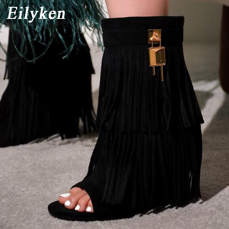 Eilyken Designer Fringe Wedges - Wedge Heeled Sneaker ulasan dan harga