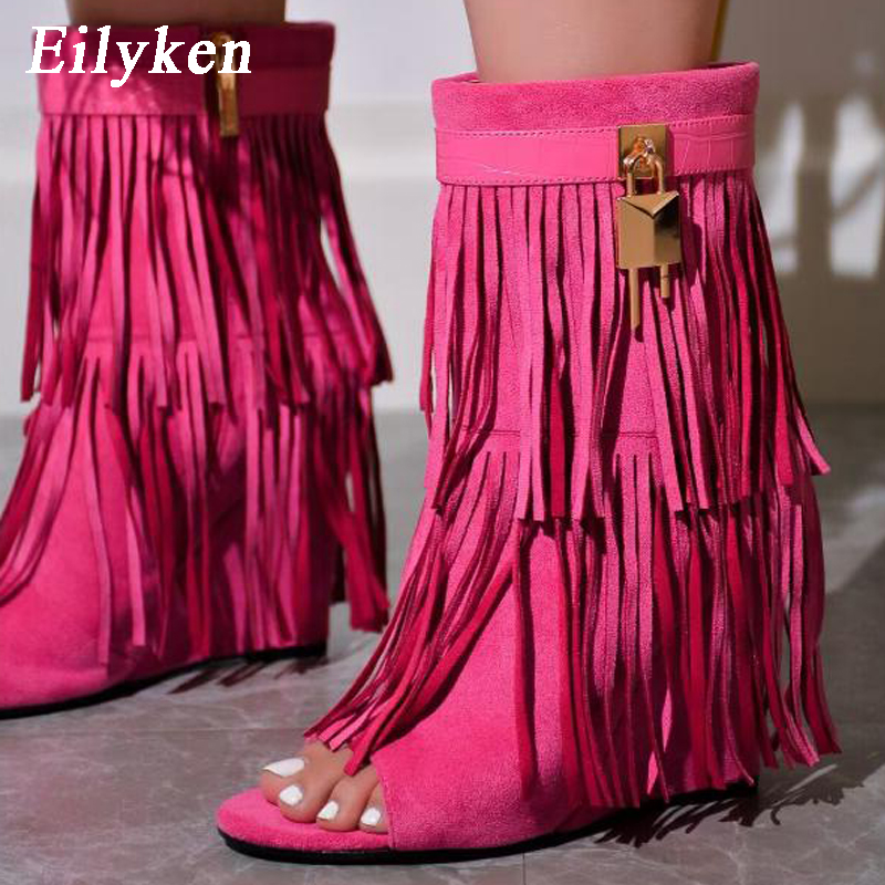 Eilyken Designer Fringe Wedges - Wedge Heeled Sneaker ulasan dan harga