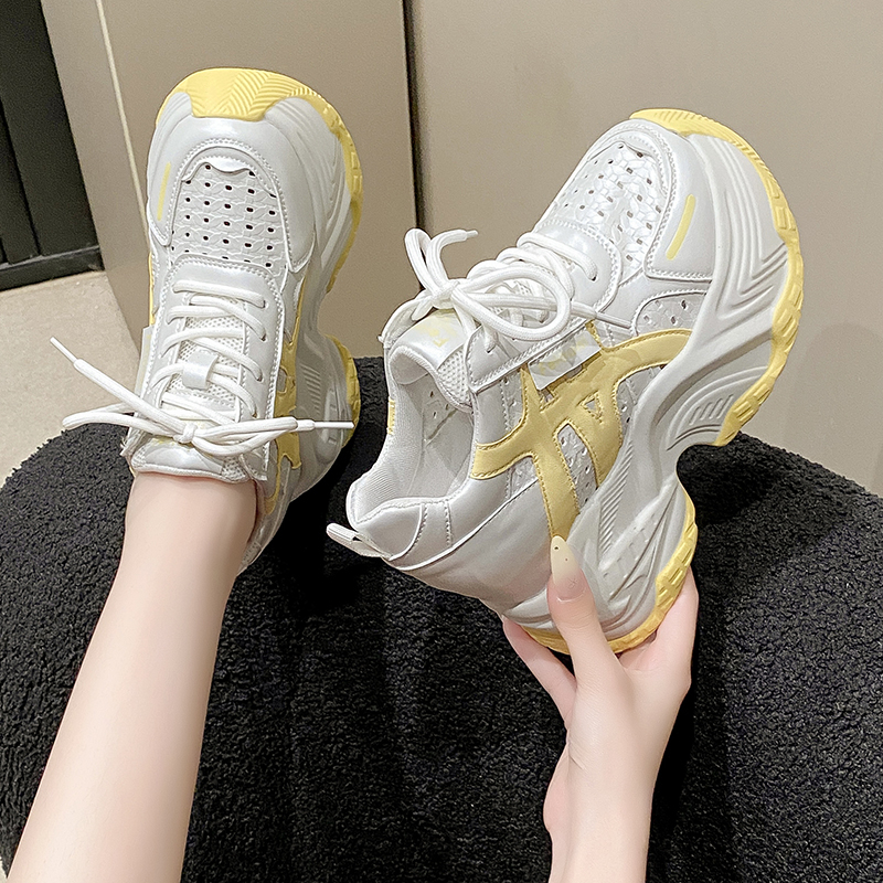 Women Autumn Breathable Chunky - Wedge Heeled Sneaker ulasan dan harga